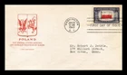 US COVER POLAND OVERRUN COUNTRIES FDC SCOTT 909 HOUSE OF FARNAM CACHET