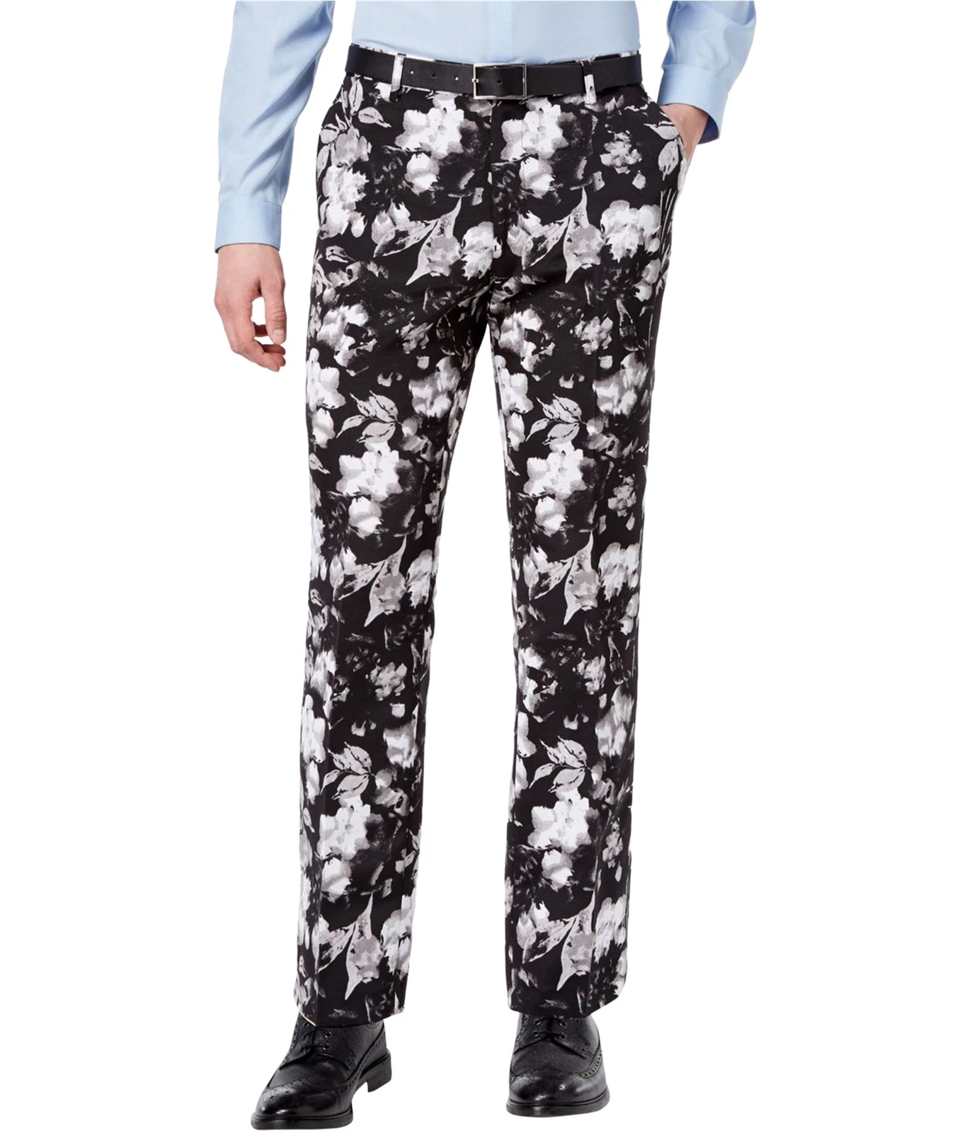 I.N.C Mens Ottoman Floral Straight Leg Relaxed Chino Casual Pants
