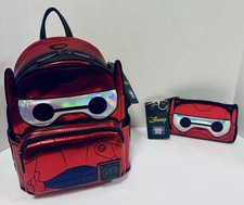 Loungefly D23 Expo 2022 Disney Big Hero 6 Baymax Battle Mini Bag & Wallet NWT