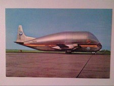 Cartolina Cena Guppy. Aeromarittimo. Airbus Industrie.
