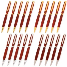 Slimline Pen Kit, Gold & Silver Variety, 20 Pack, Legacy Woodturning