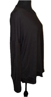 Time And Tru (12-14) Long Sleeve Black Pullover Shirt