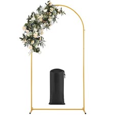 6.6FT Metal Wedding Arch Backdrop Stand for Party Balloon Arch Stand