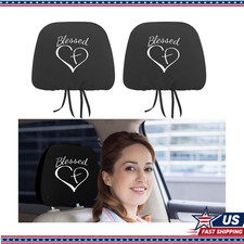 2 Pack Headrest Covers Christian Cross And Heart 2 Pack Headrest Covers Christian Cross And Heart