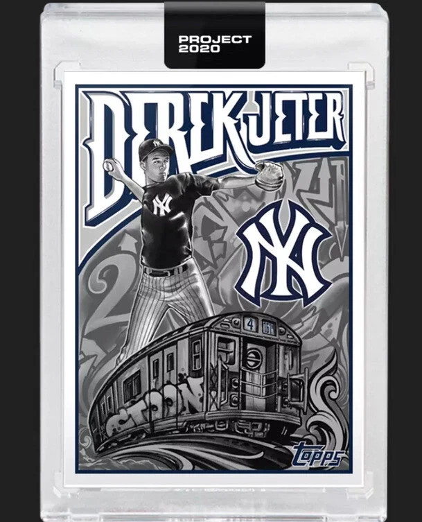 Derek Jeter  by Mister Cartoon #219 Topps Project 2020 - 1993 Rookie Art
