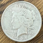 1924 US Liberty Peace Silver Dollar