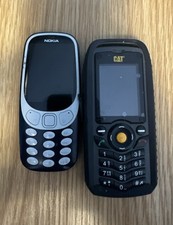CAT B25 Black 2" Mobile Phone & Nokia 3310 for parts only.