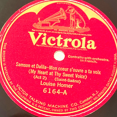 Louise Homer - Samson Et Dalila / Delilah - Victrola Record 6164