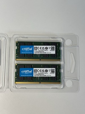 Crucial RAM 32GB Kit (2x16GB) DDR4 2666MHz CL19 Memory for Mac CT2K16G4S266M