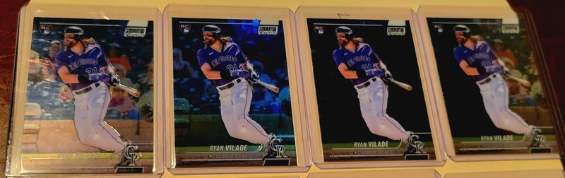 Ryan Vilade Super 8 Card Rookie Lot! Blue Laser Prizm Colorado Rockies