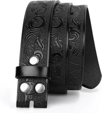 JASGOOD Fit waist size 36-40''(belt length 47''), A-black 