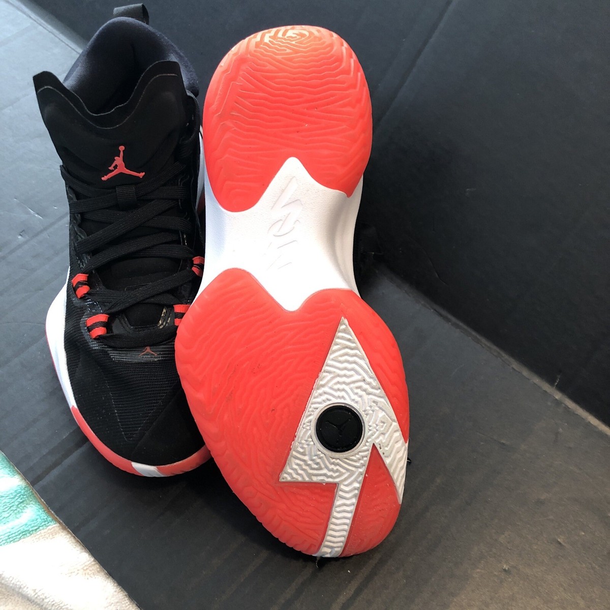 Nike Jordan Zion 1 Black White Crimson Red Basketball Shoes Nike Jordan Zion 1 Black White Crimson Red Basketball Shoes