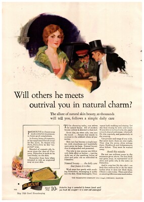 1926 Palmolive Vintage Print Ad Will Others He Meets Outrival You Natural Charm