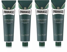 Proraso Shaving Cream Tube Eucalyptus  Menthol 150ml Green Tube 4 Pack Italy