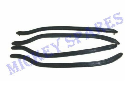 Lambretta LI Series 1 & 2 Black Rear Floor Runners/ Floor Strips - Picture 1 of 3