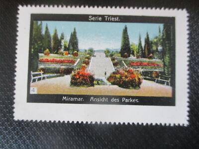 (13513) Reklamemarke - Triest - Miramar, Ansicht des Parkes
