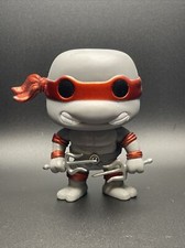 Funko POP TMNT Metallic Grayscale Raphael #61 ALAMO CITY COMIC CON LE 500 NO BOX