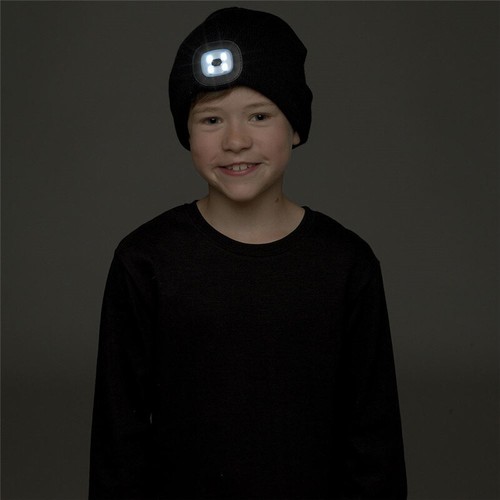 LED Knitted Beanie Hats With USB Rechargeable, Kids High Powered Head Lamp Light - Picture 63 of 66