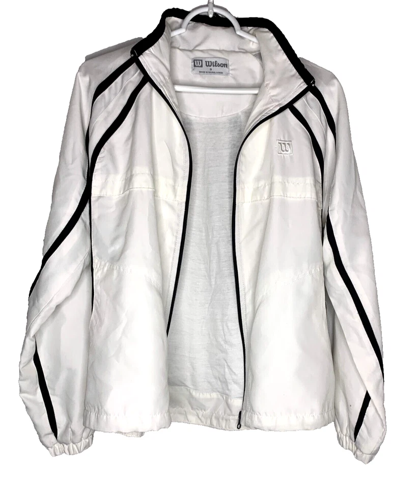 Wilson womens Full Zip Lined Windbreaker /Warm-Up Jacket size Small - Image 2 of 4