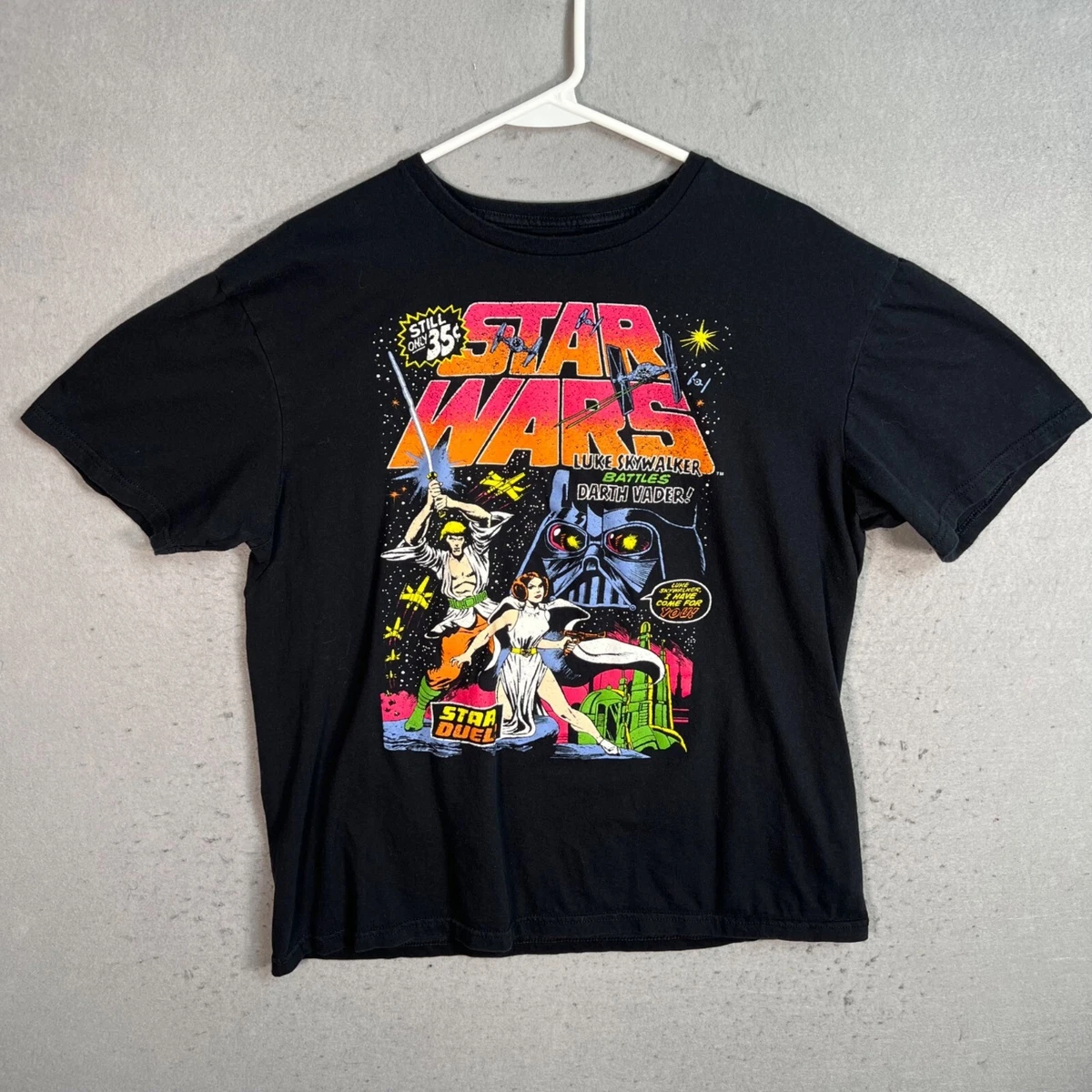 T-shirt Star Wars Absolute Cult – Homme, Noir, Taille M, Coton, état Très Bon