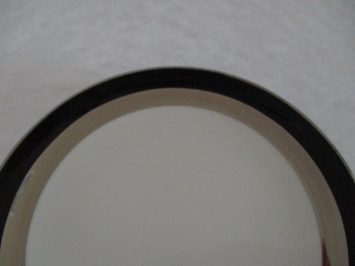 Genuine Fine China Japan Gemini Black/ Gold Bread Plate Excellent Multiple Avail - Picture 2 of 4