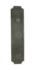 Antique 18.25 in. Art Deco Russwin Bronze Push Plate