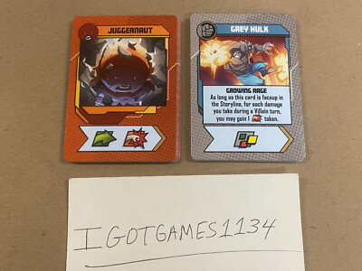 Marvel United: X-Men   Juggernaut Promo Deck + Grey Hulk Promo Deck