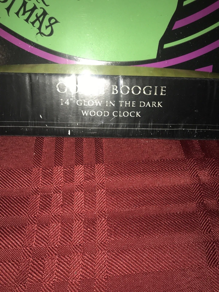 RELOJ DE PARED PESADILLA ANTES DE NAVIDAD BRILLA EN LA OSCURIDAD OOGIE BOOGIE DADOS Foto 3 de 4