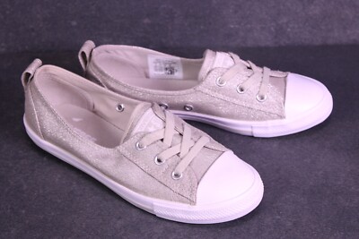 Converse Sneaker All Star Ballet Lace Chucks Gr. 37 Ballerinas silber  BC1319