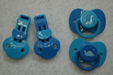 Magnetic Pacifier with Clip For Reborn Doll - Dinosaurs