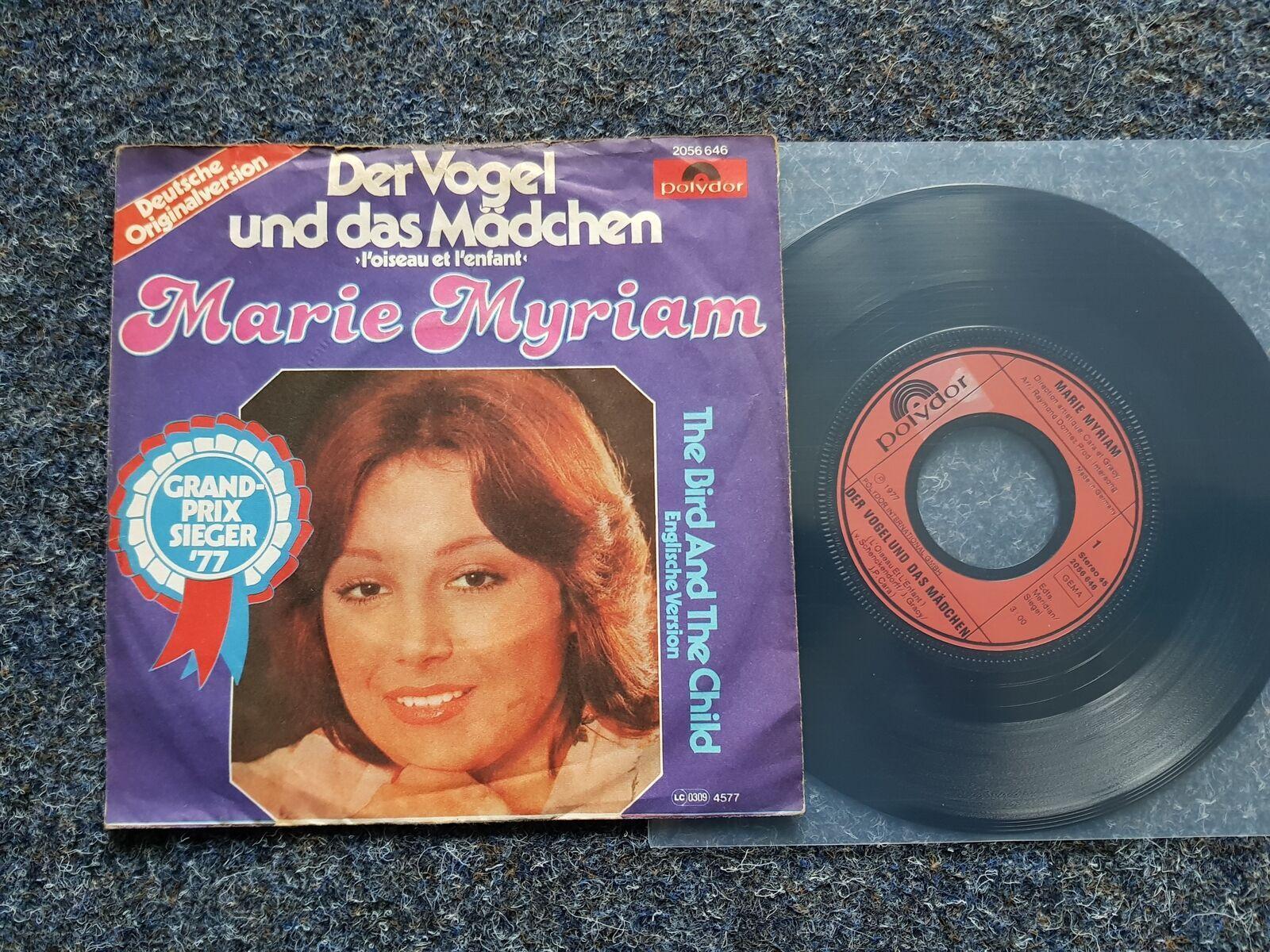 7"" Single Vinyl Marie Myriam - Der Vogel und das Mädchen SUNG IN GERMAN & ENGLIS