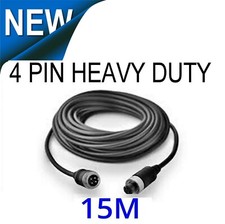 4 PIN CAMERA CABLE - INDUSTRIAL AVIATION GRADE GUARANTEED QUALITY 15M