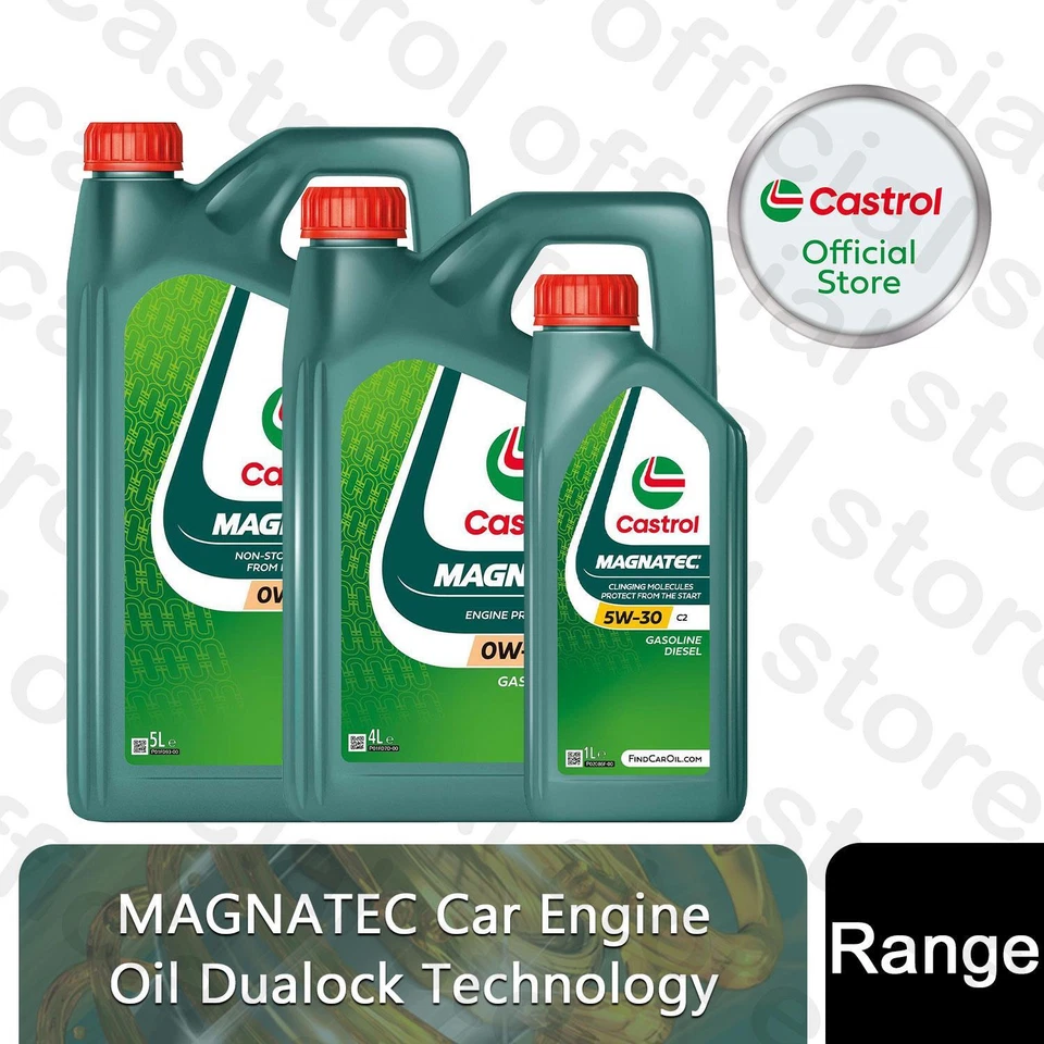 CASTROL MAGNATEC Car Engine Oil Fully or Semi-Synthetic Oil 1, 4, 5 or 8L