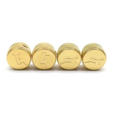 4x Gretsch With Arrow “G” Logo Knobs Metal Guitar Control Volume Tone Knobs Gold