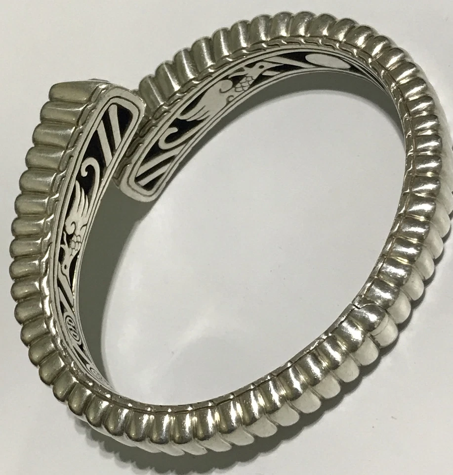 Brazalete John Hardy Batu Bedeg delgado de plata de ley 925 tamaño 6 3/4 57 gramos Foto 4 de 4