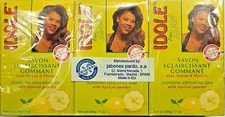 3-Pack IDOLE Extra Lemon Lightening Exfoliating Soap Net wt 200 g / 7 oz each