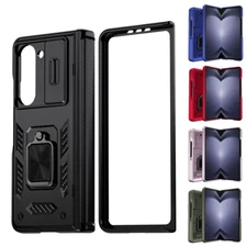 Military Shockproof Stand Slide Camera Case Cover For Samsung Galaxy Z Fold 5 5G