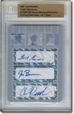 Ben Revere * Joe Benson * Chris Parmelee * Autograph Rookie Auto Plate BGS 1/1