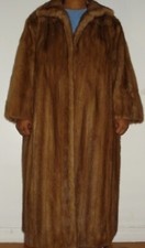 Revillon Sable Color Pastel Mink Fur Coat Size 18-20 Xxl Free Shipping