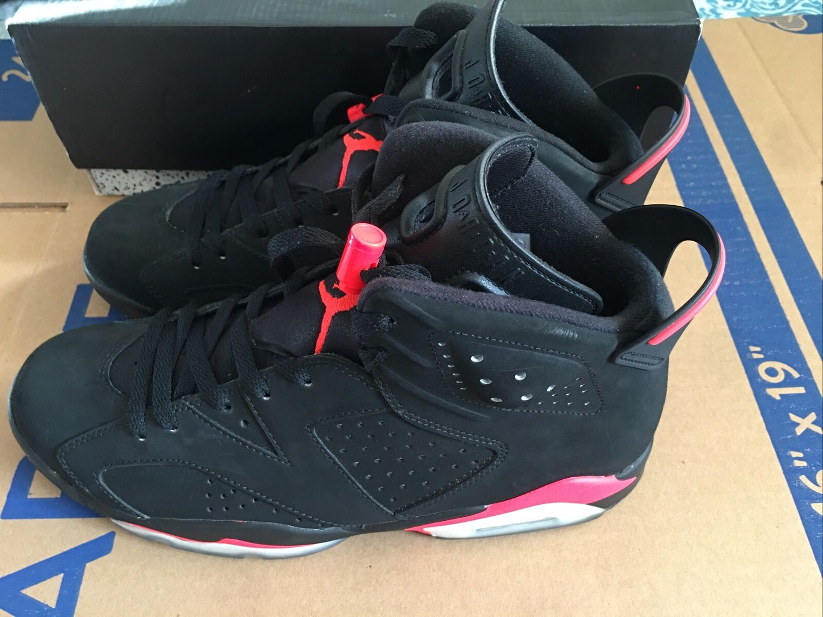 2014 Nike Jordan 6 Retro Black Infrared  384664-0… - image 5
