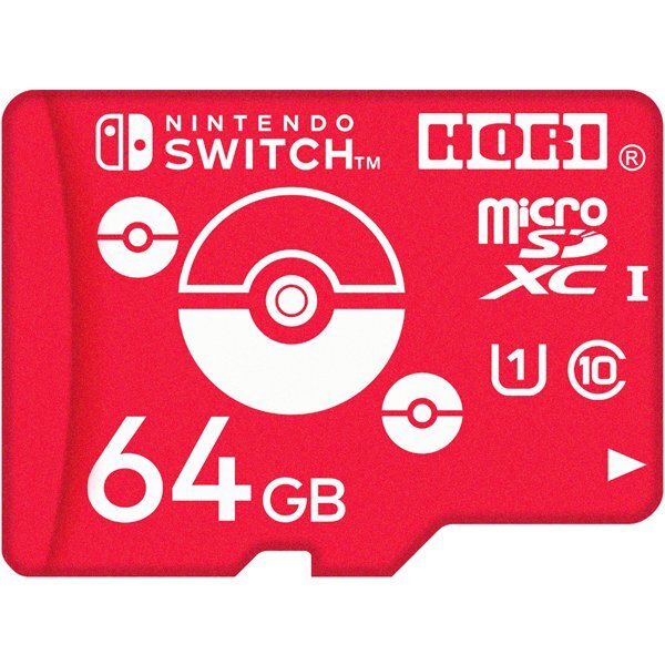 Pokemon microSD card 64GB Monster Ball Nintendo Switch NSW-191