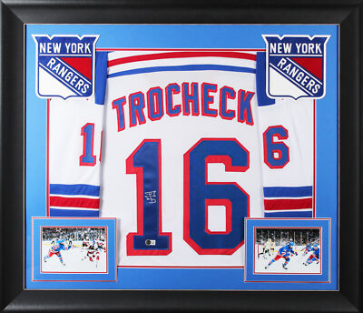 Vincent Trocheck Authentic Signed White Pro Style Framed Jersey BAS  Witnessed
