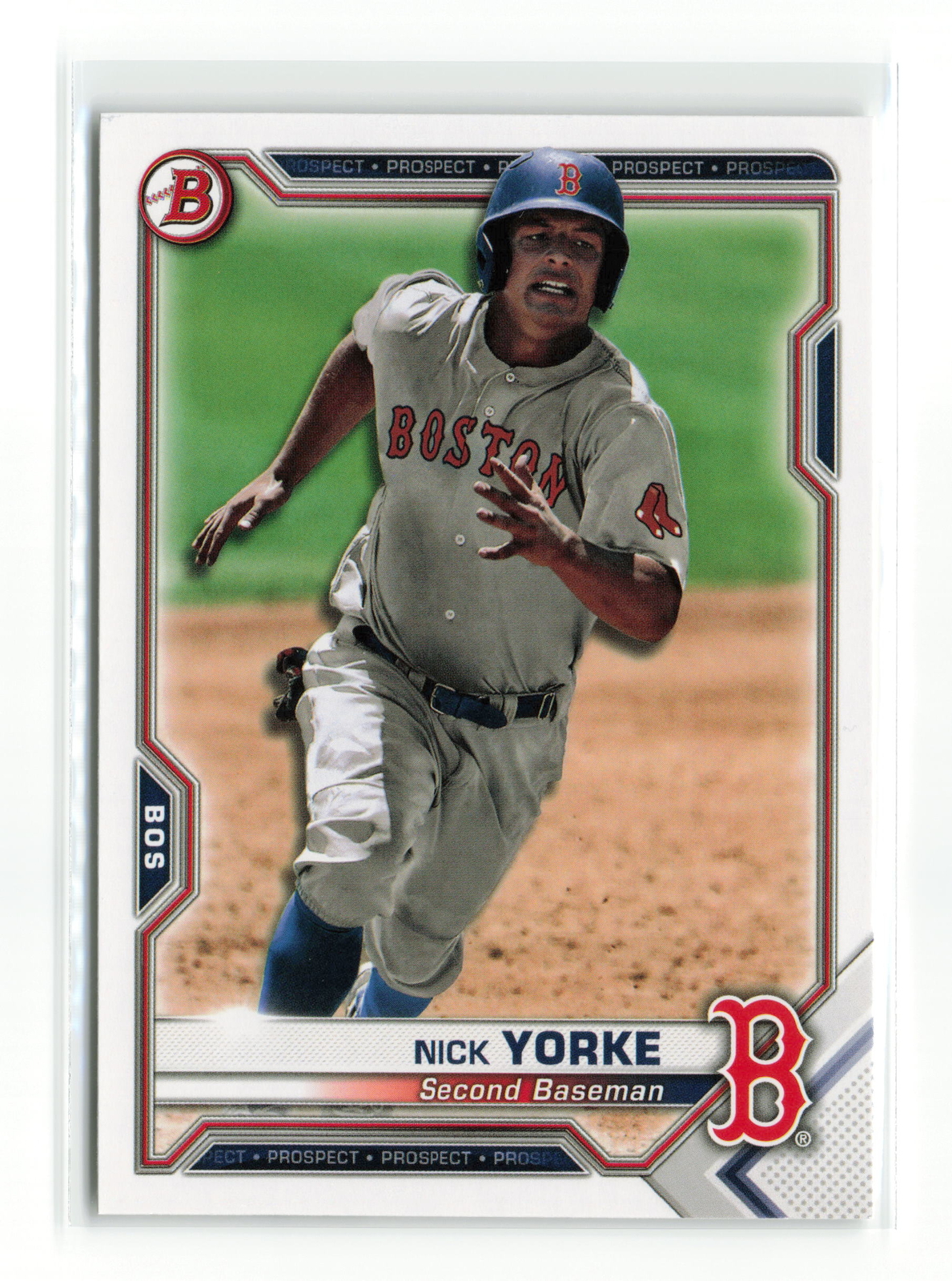 NICK YORKE #BP-114 2021 BOWMAN RED SOX