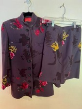 Emanuel Ungaro Parallele Vintage Skirt Suit Size 6 Perfect 10 condition