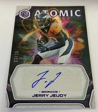 2022 Panini Elements Jerry Jeudy Atomic Auto XENON 03/15 SSP Steelers
