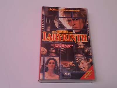 Die Reise ins Labyrinth 1986 VHS German PAL Video Jim Henson David Bowie