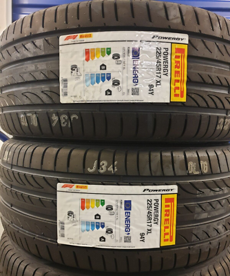 4X NEW PIRELLI POWERGY 225/45 ZR17 XL 94Y 225 45 17 CAR TYRES