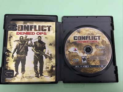 Conflict: Denied Ops (Sony PlayStation 3, 2008) DISC AND BOOKLET