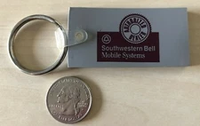 Southwestern Bell Mobile Systems Answer Topeka Gray Keychain Key Ring #34850