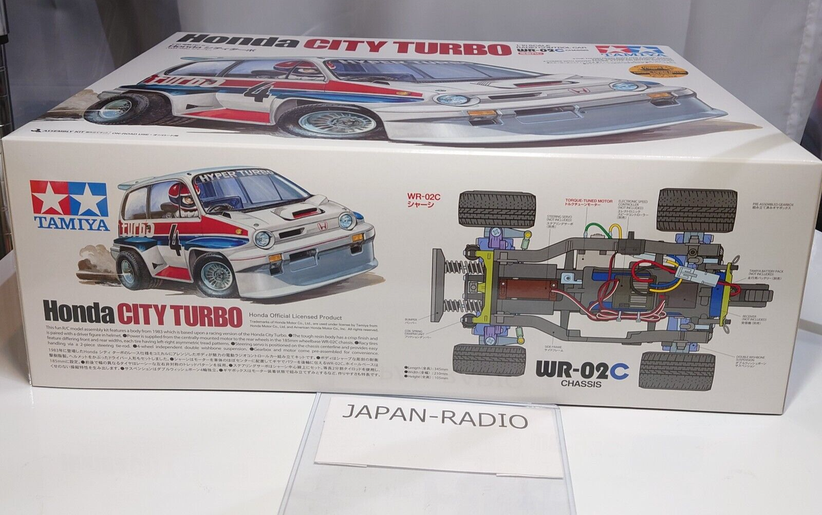 Vintage Tamiya 1/10 Honda CITY TURBO WR-02C Chassis 1/10 Vintage Tamiya 1/10 Honda CITY TURBO WR-02C Chassis 1/10